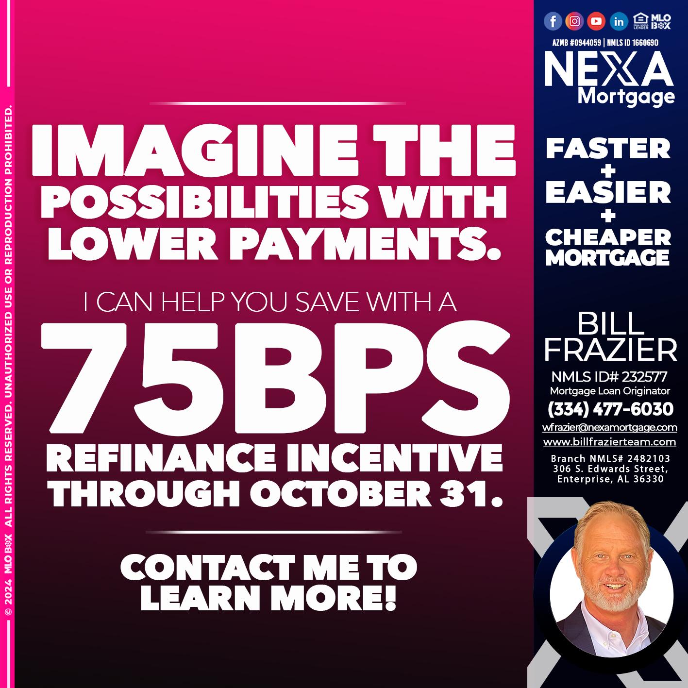 IMAGINE - Bill Frazier -Mortgage Loan Originator