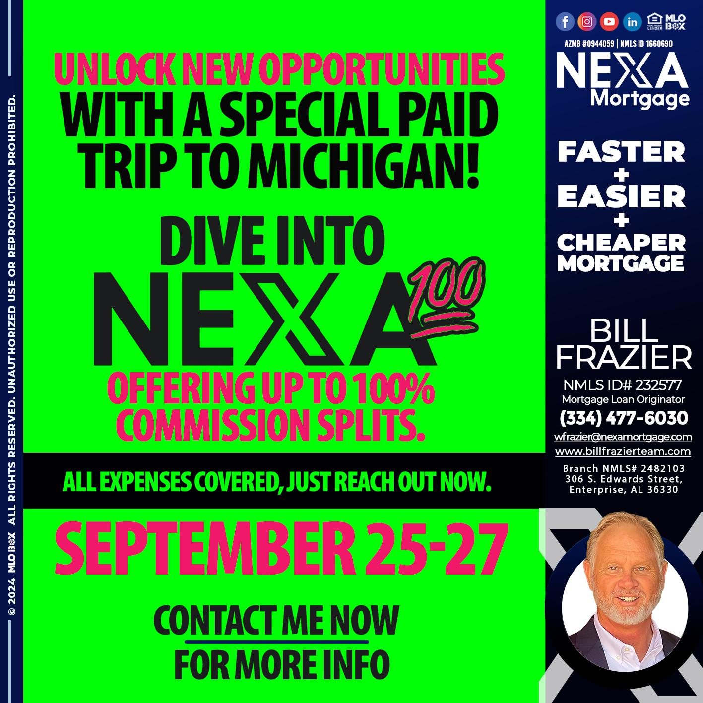 NEXA 100 - Bill Frazier -Mortgage Loan Originator