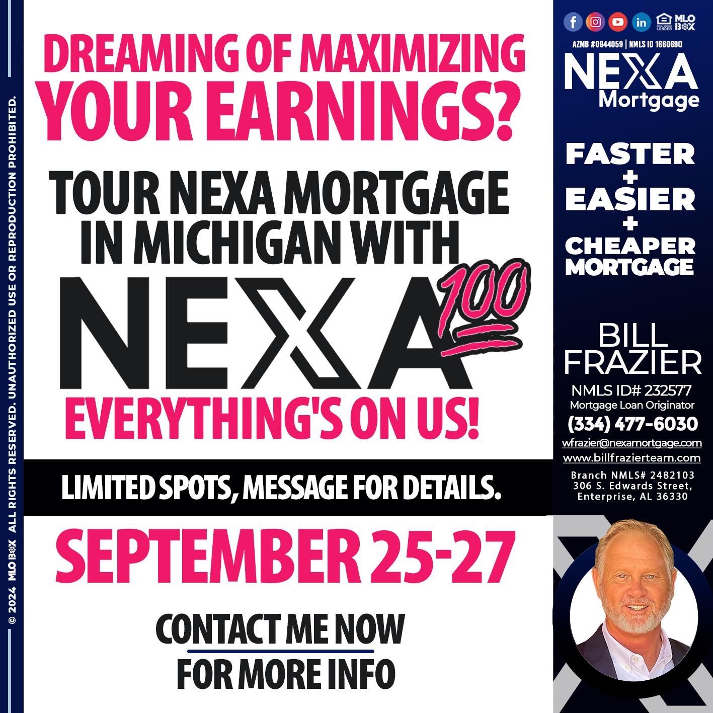 NEXA 100 - Bill Frazier -Mortgage Loan Originator