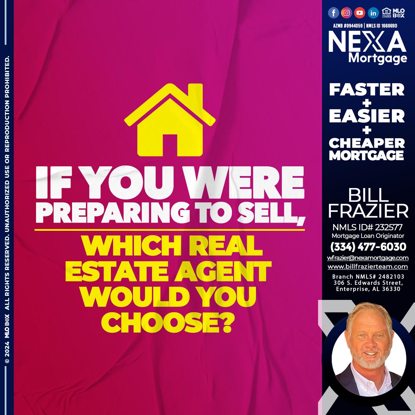 if you were - Bill Frazier -Mortgage Loan Originator