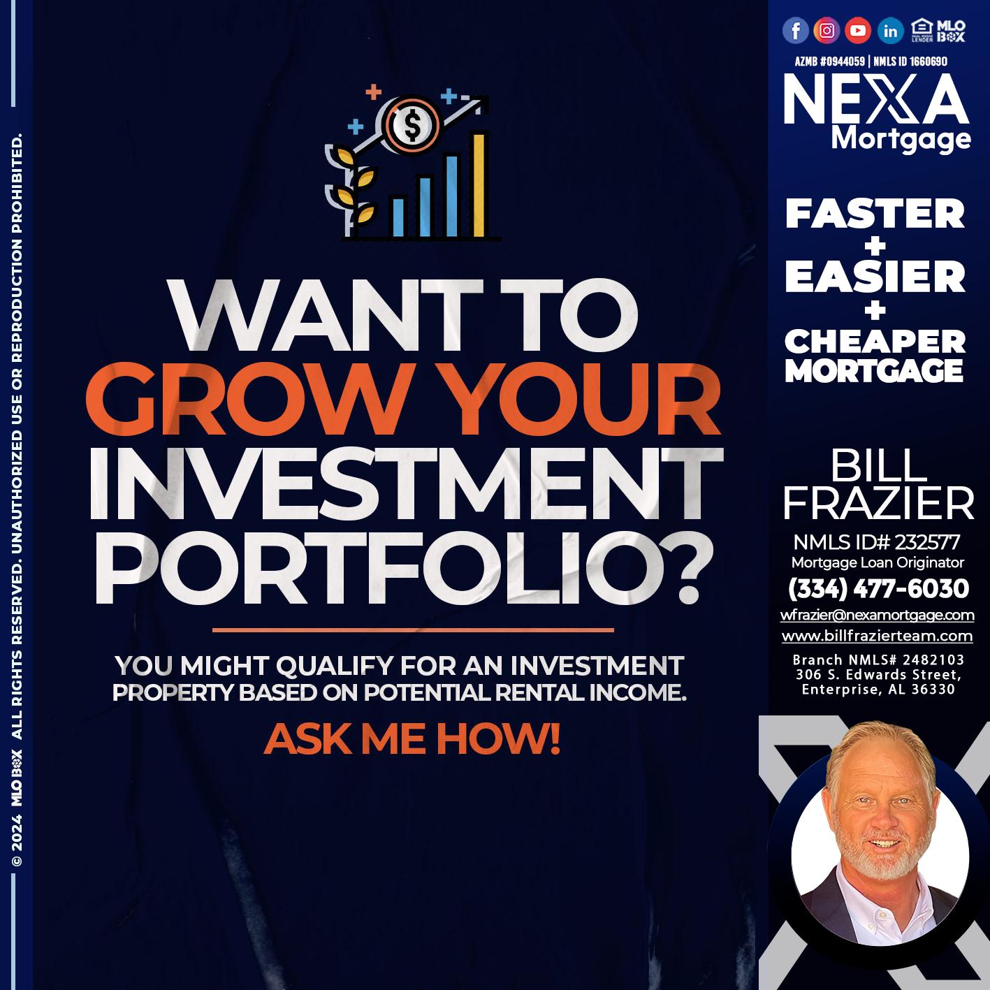 want to grow - Bill Frazier -Mortgage Loan Originator