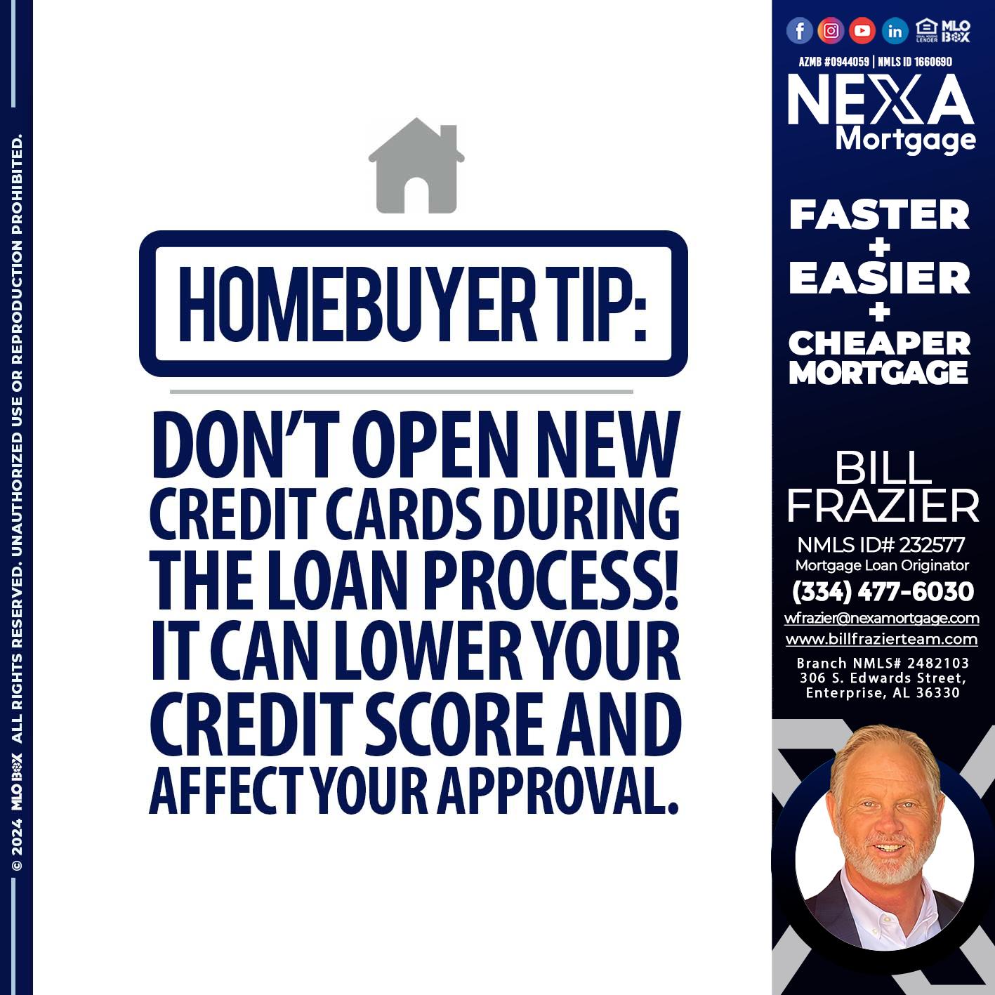 1 - Bill Frazier -Mortgage Loan Originator