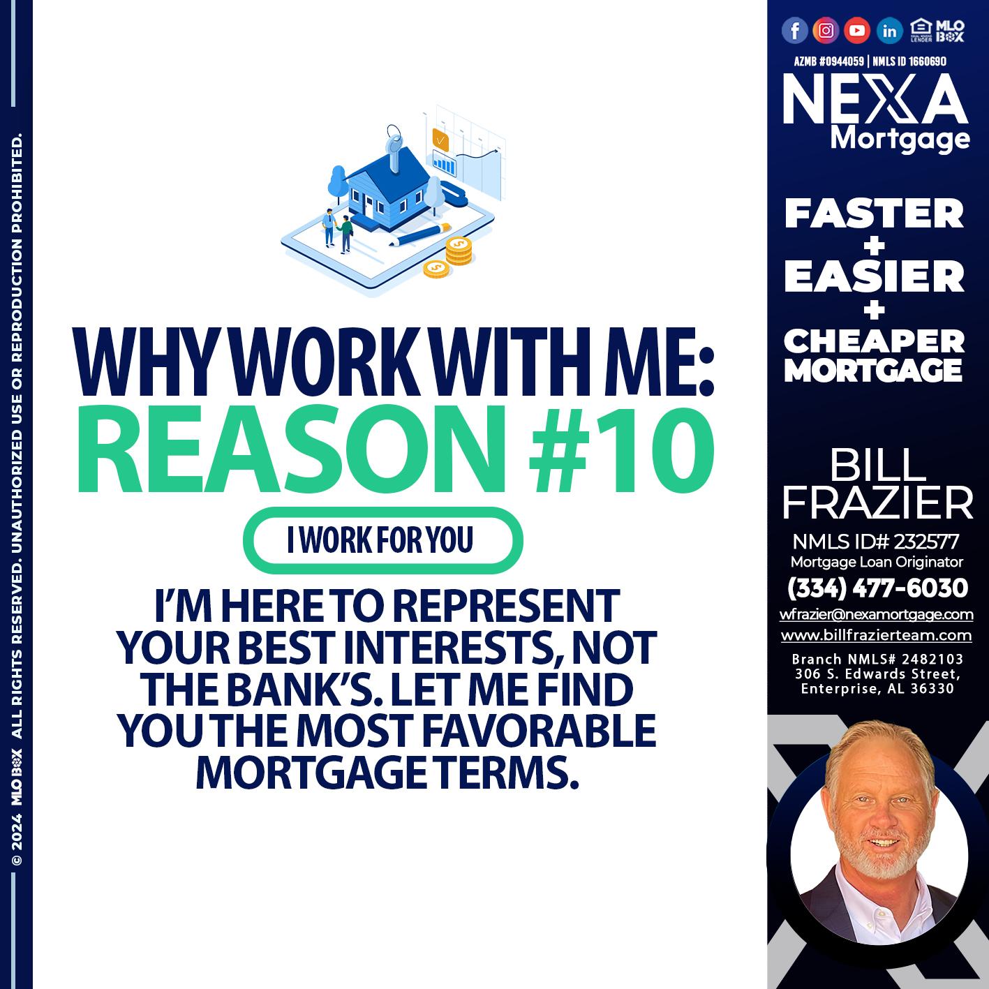 R10 - Bill Frazier -Mortgage Loan Originator