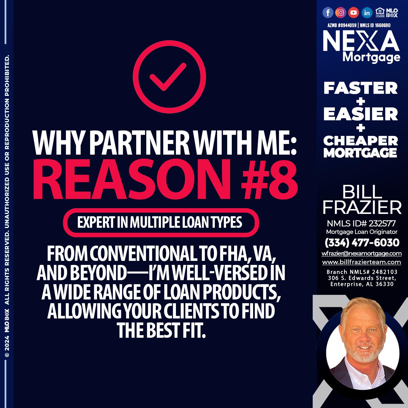 R8 - Bill Frazier -Mortgage Loan Originator