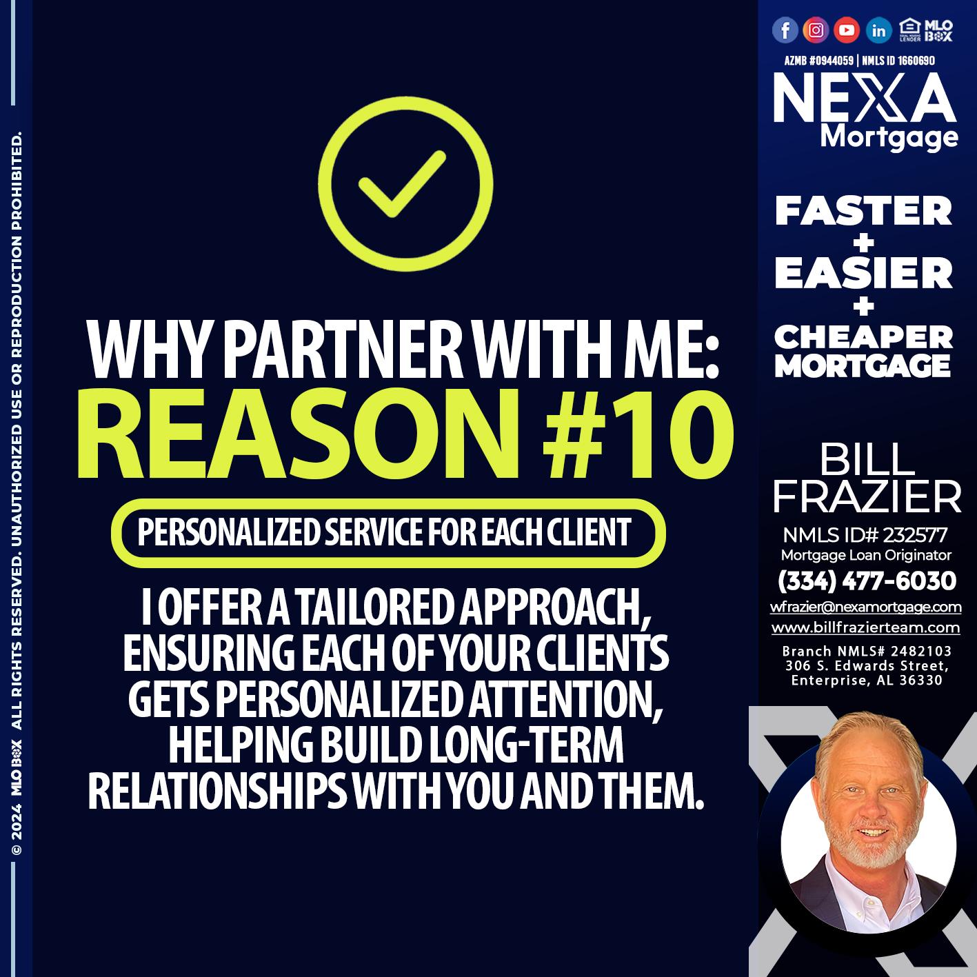 R10 - Bill Frazier -Mortgage Loan Originator