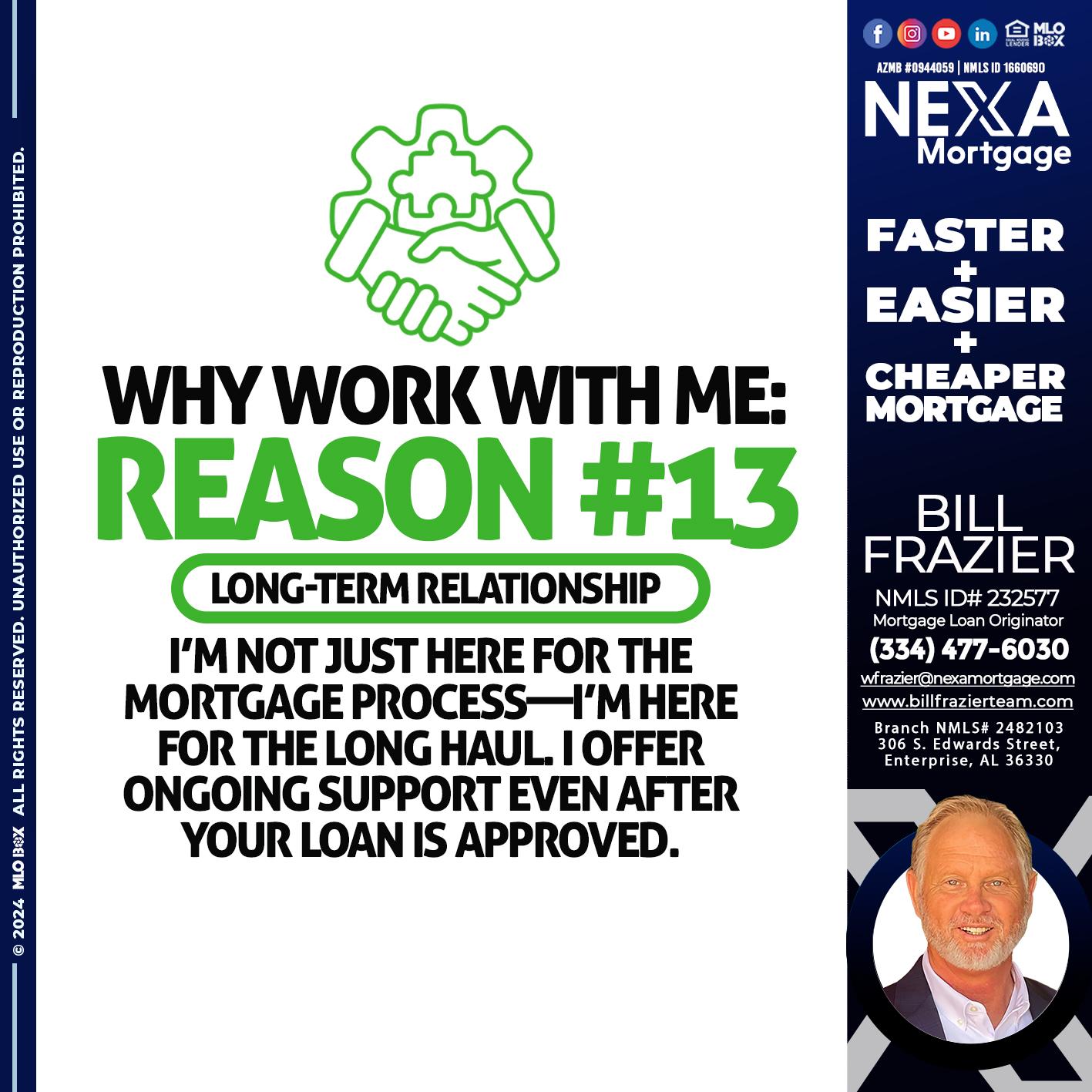 R13 - Bill Frazier -Mortgage Loan Originator