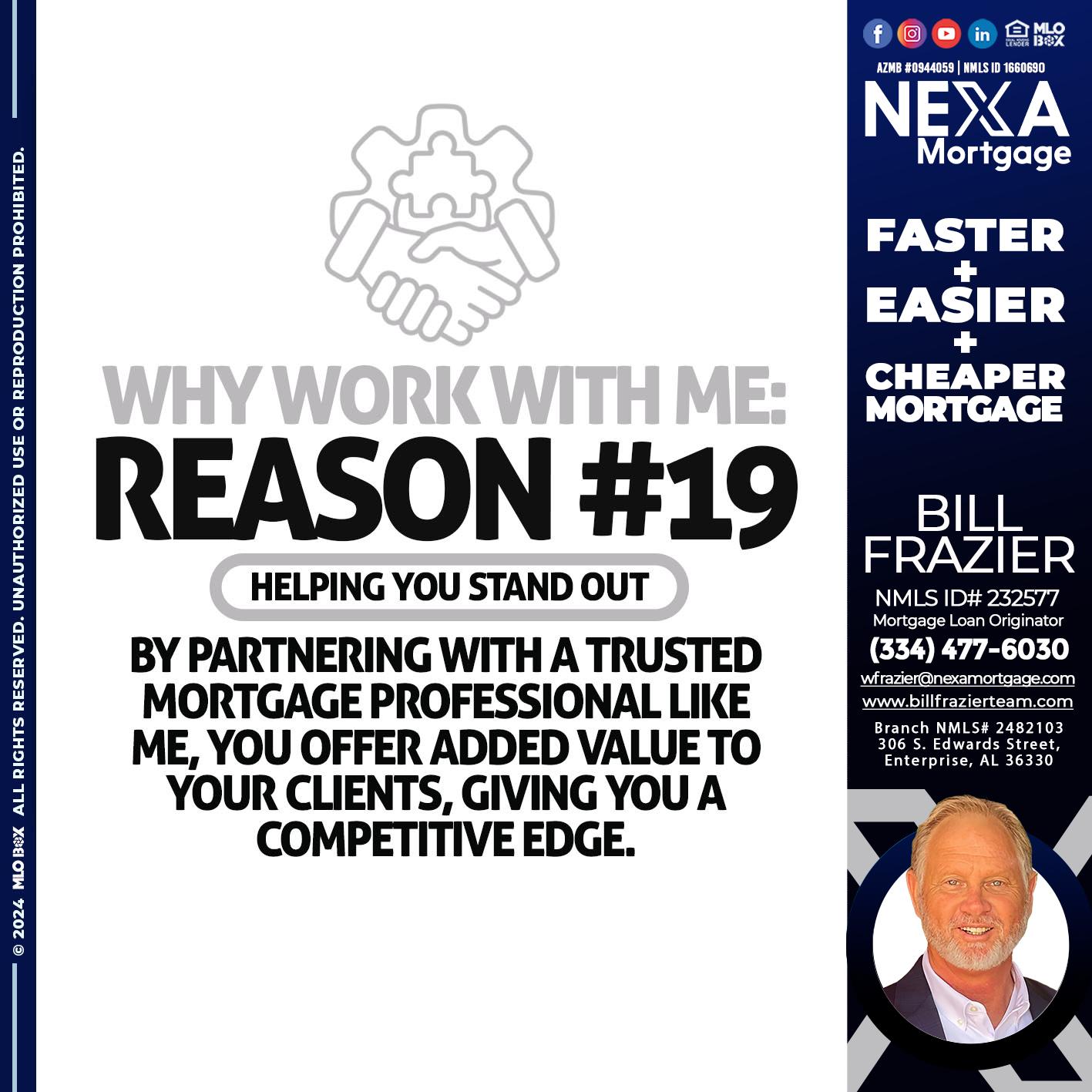 R19 - Bill Frazier -Mortgage Loan Originator