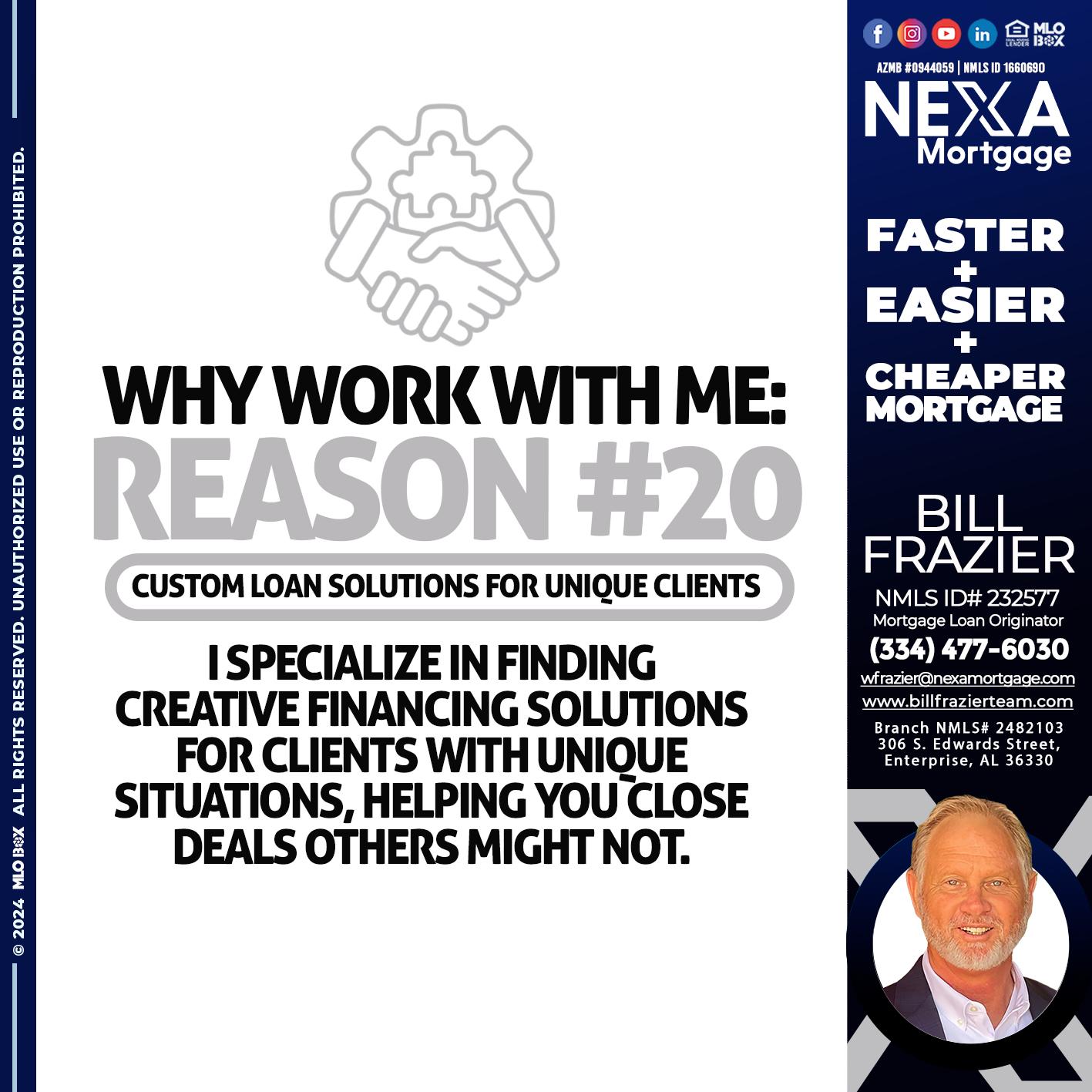 R20 - Bill Frazier -Mortgage Loan Originator