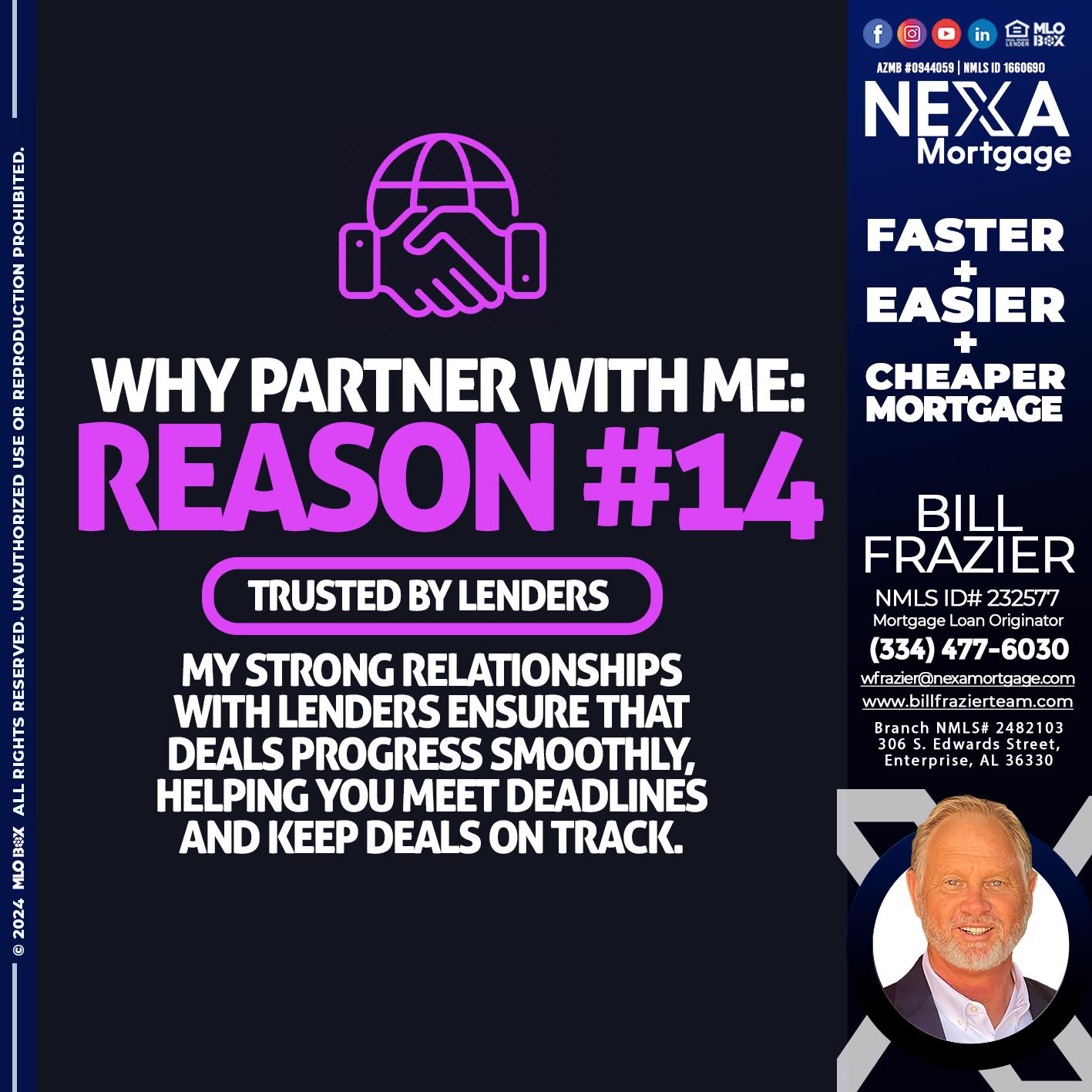 r14 - Bill Frazier -Mortgage Loan Originator
