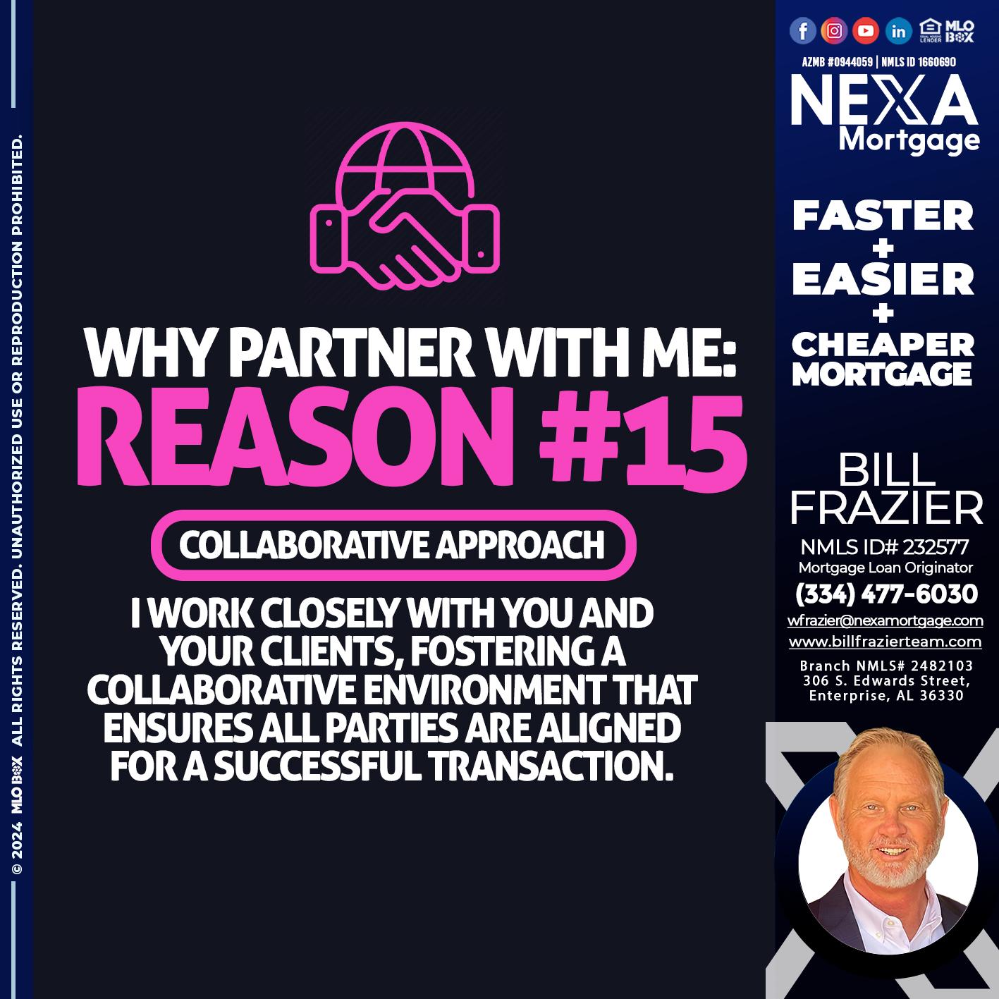 R15 - Bill Frazier -Mortgage Loan Originator