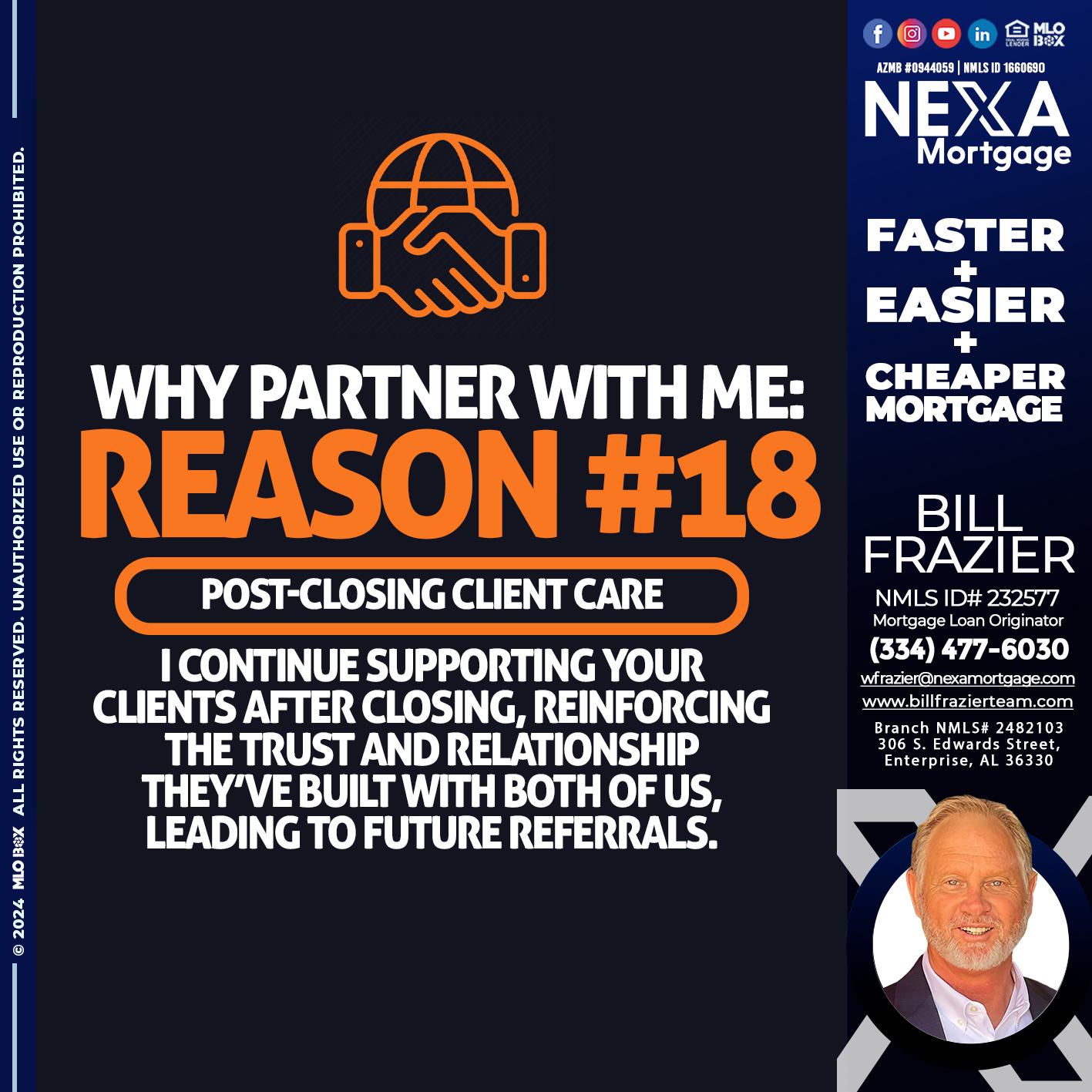 r18 - Bill Frazier -Mortgage Loan Originator