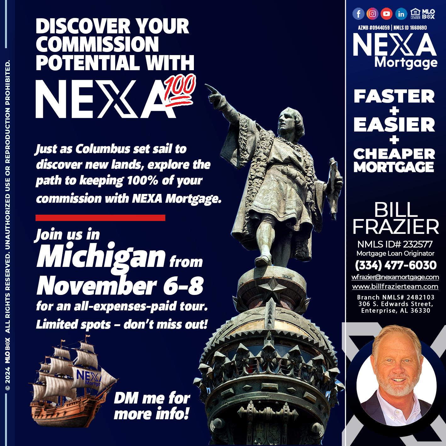 columbus day - Bill Frazier -Mortgage Loan Originator