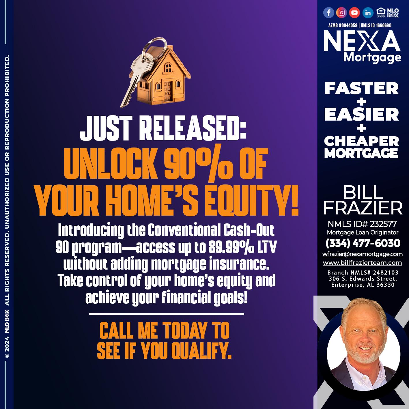 JUST REALIZED - Bill Frazier -Mortgage Loan Originator