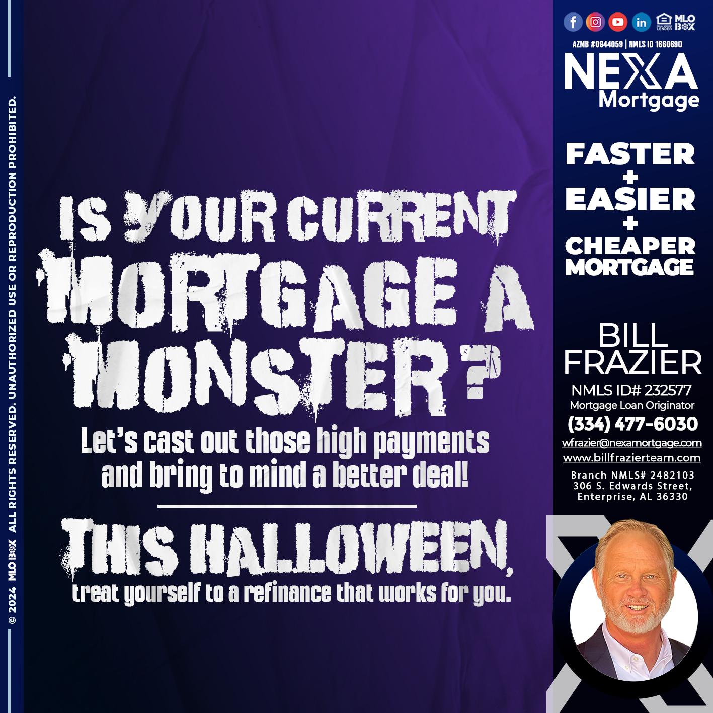 CURRENT MORTGAGE - Bill Frazier -Mortgage Loan Originator