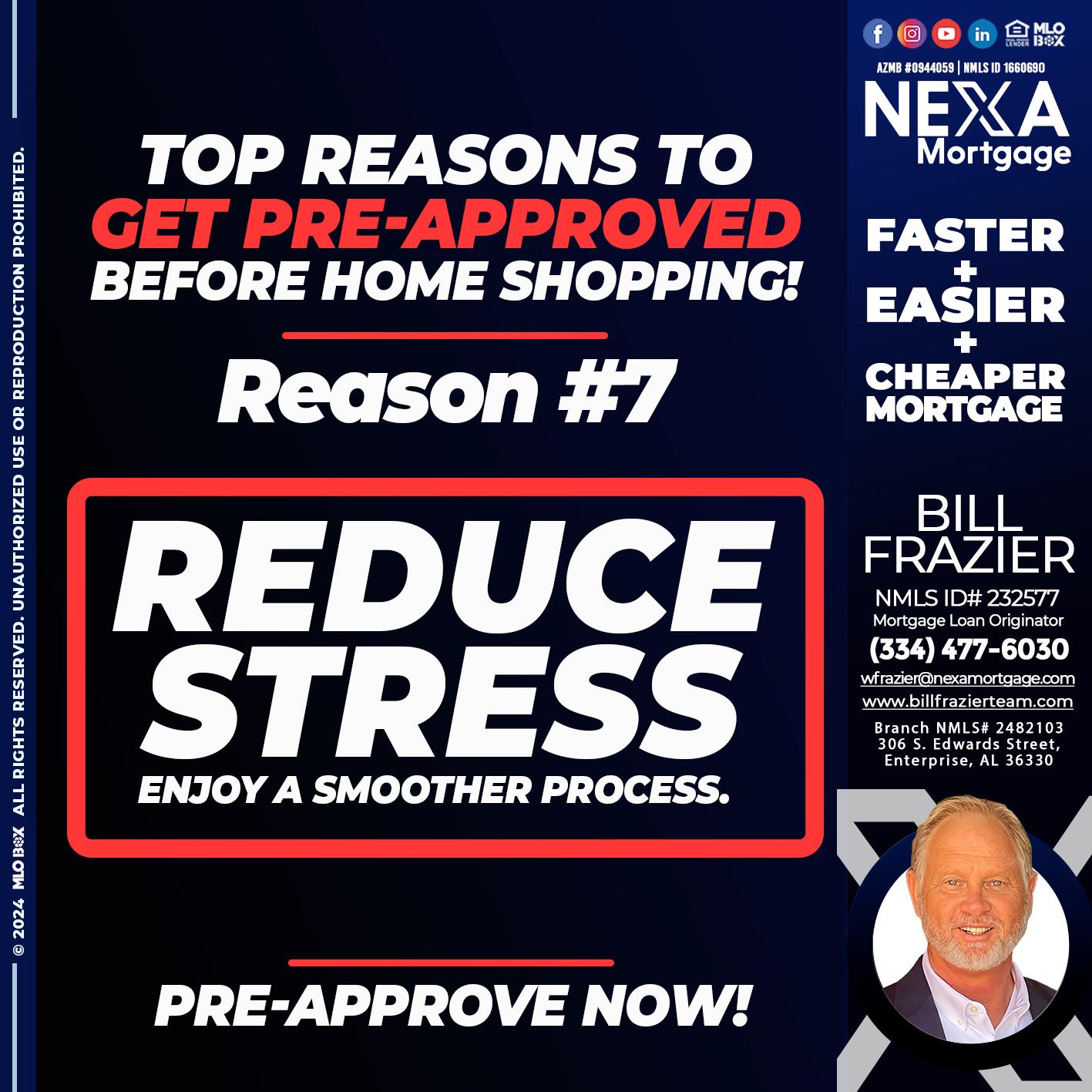REASON 7 - Bill Frazier -Mortgage Loan Originator