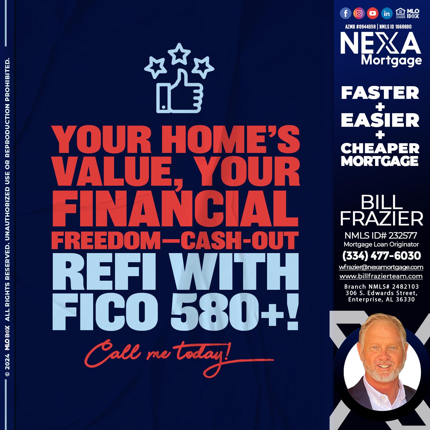 YOUR HOMES VALUE - Bill Frazier -Mortgage Loan Originator