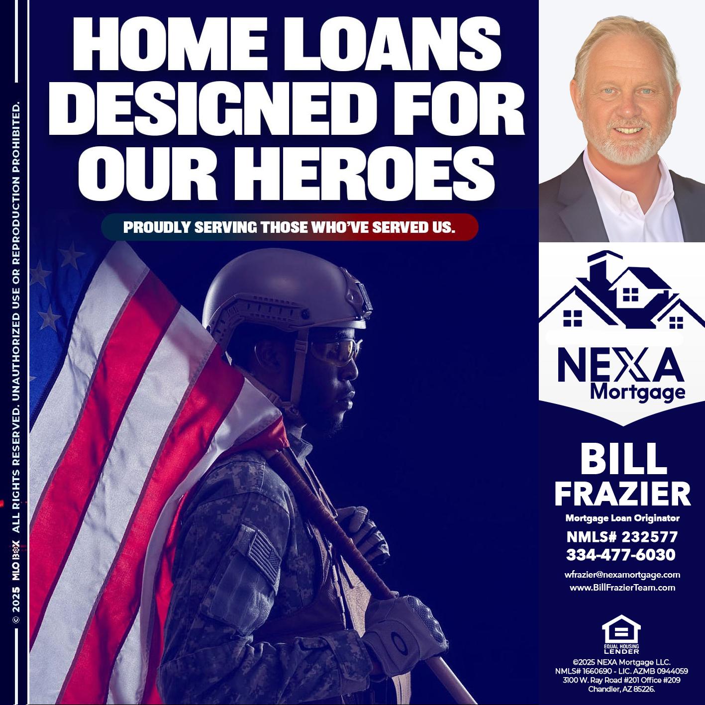 home loans - Bill Frazier -Mortgage Loan Originator