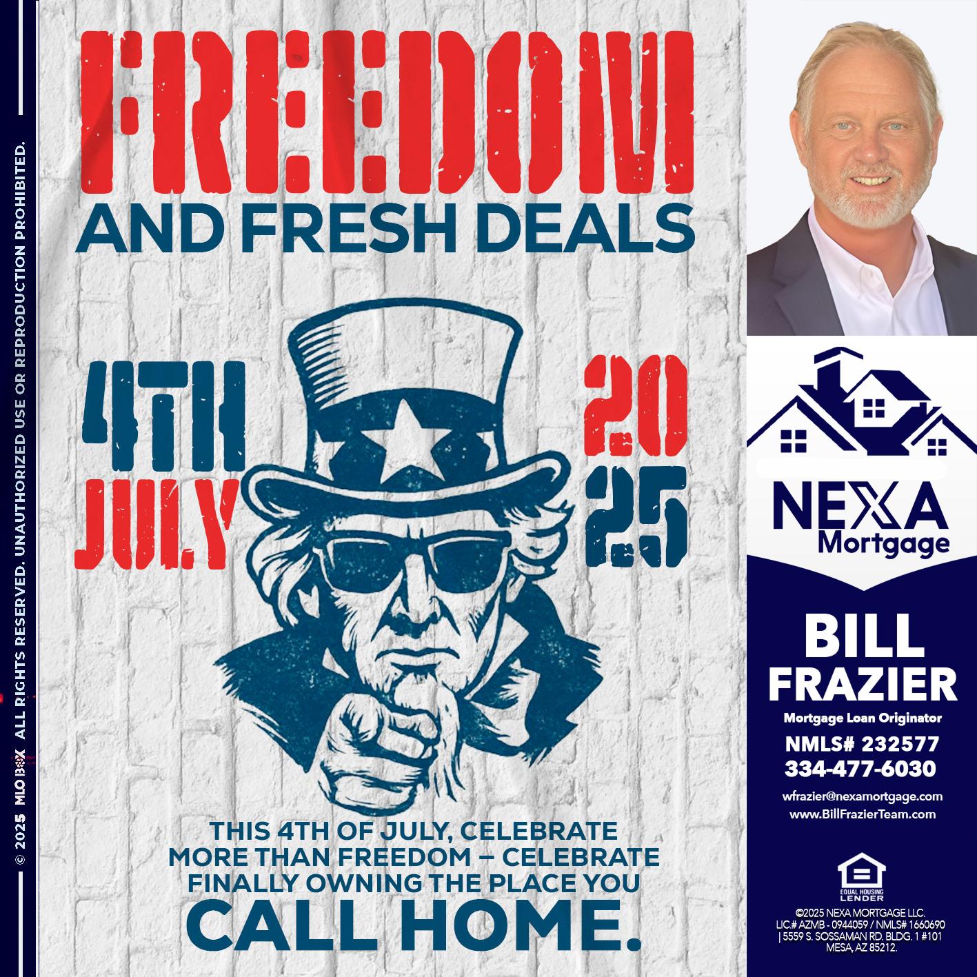 FREEDOM - Bill Frazier -Mortgage Loan Originator