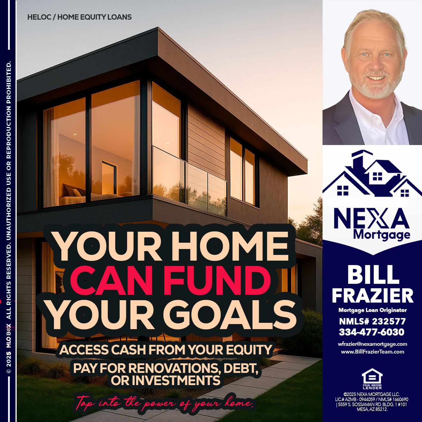 HELOC - Bill Frazier -Mortgage Loan Originator