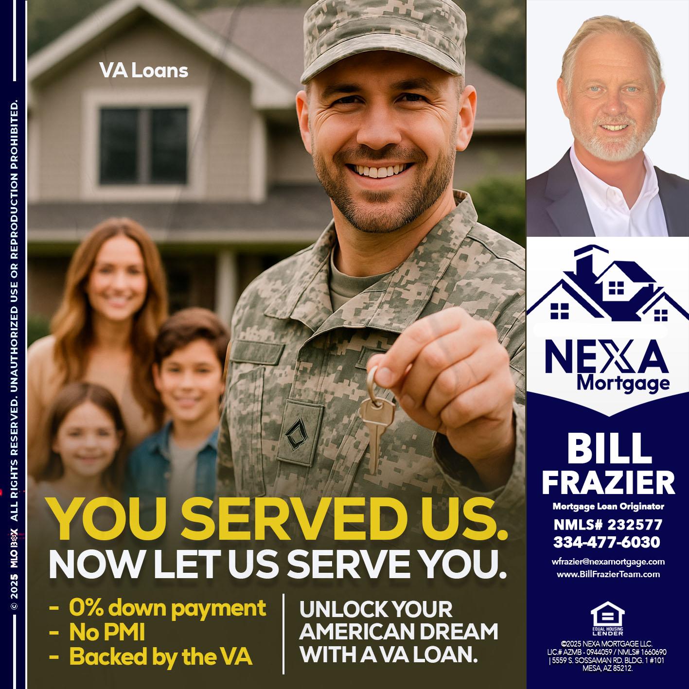 YOU DESERVED - Bill Frazier -Mortgage Loan Originator