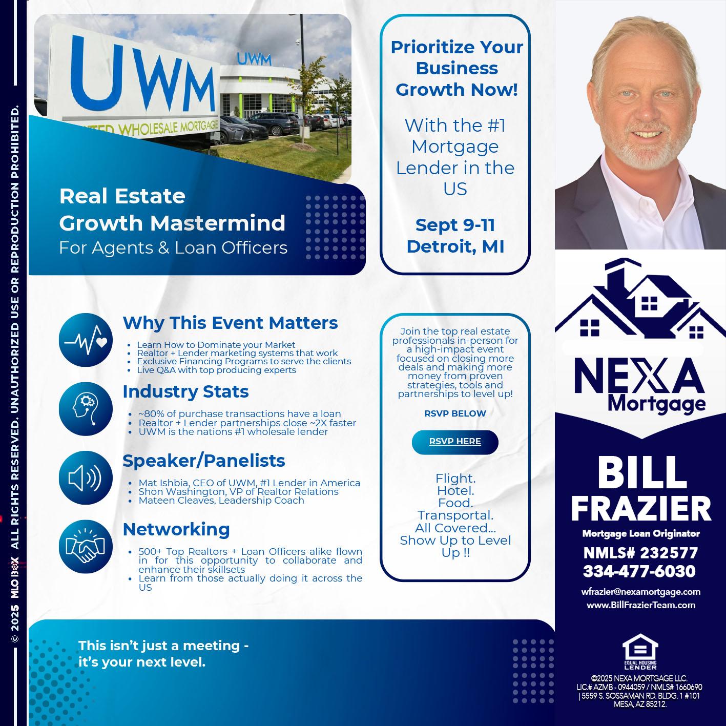DETROIT TRIP - Bill Frazier -Mortgage Loan Originator