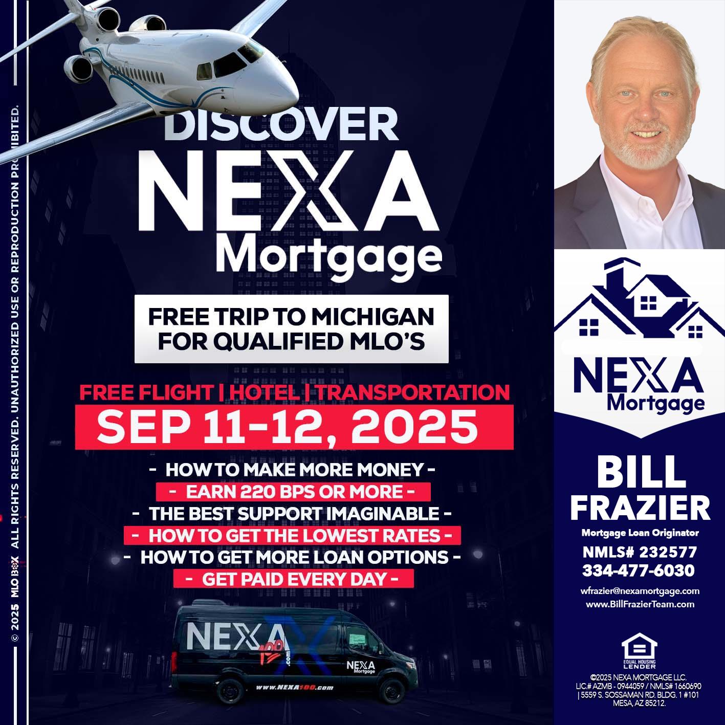 DISCOVER NEXA MORTGAGE - Bill Frazier -Mortgage Loan Originator