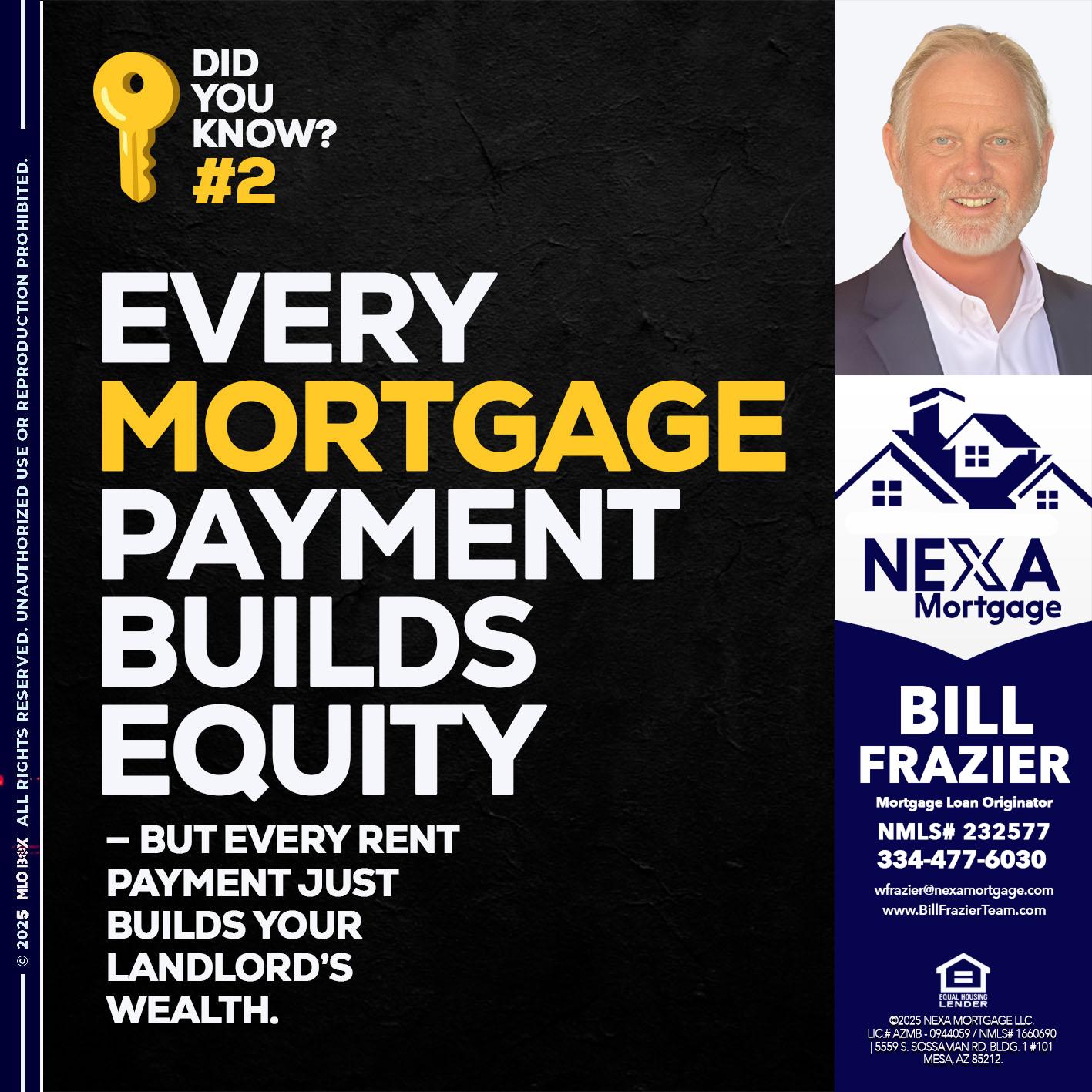 DID YOU KNOW? - Bill Frazier -Mortgage Loan Originator