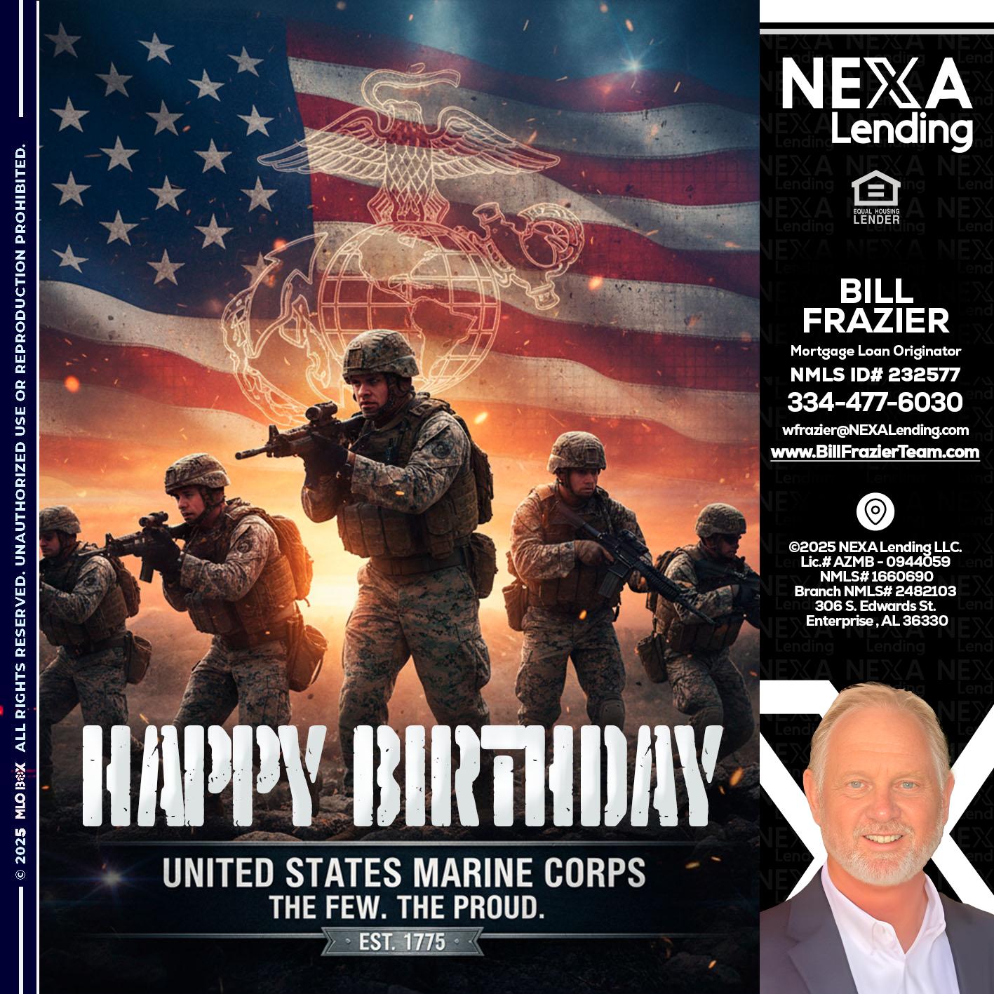 happy birthday - Bill Frazier -Mortgage Loan Originator
