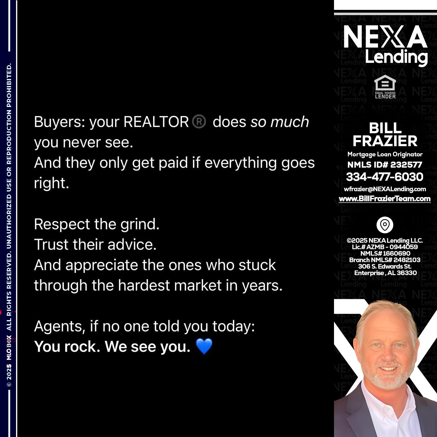 BUYERS - Bill Frazier -Mortgage Loan Originator
