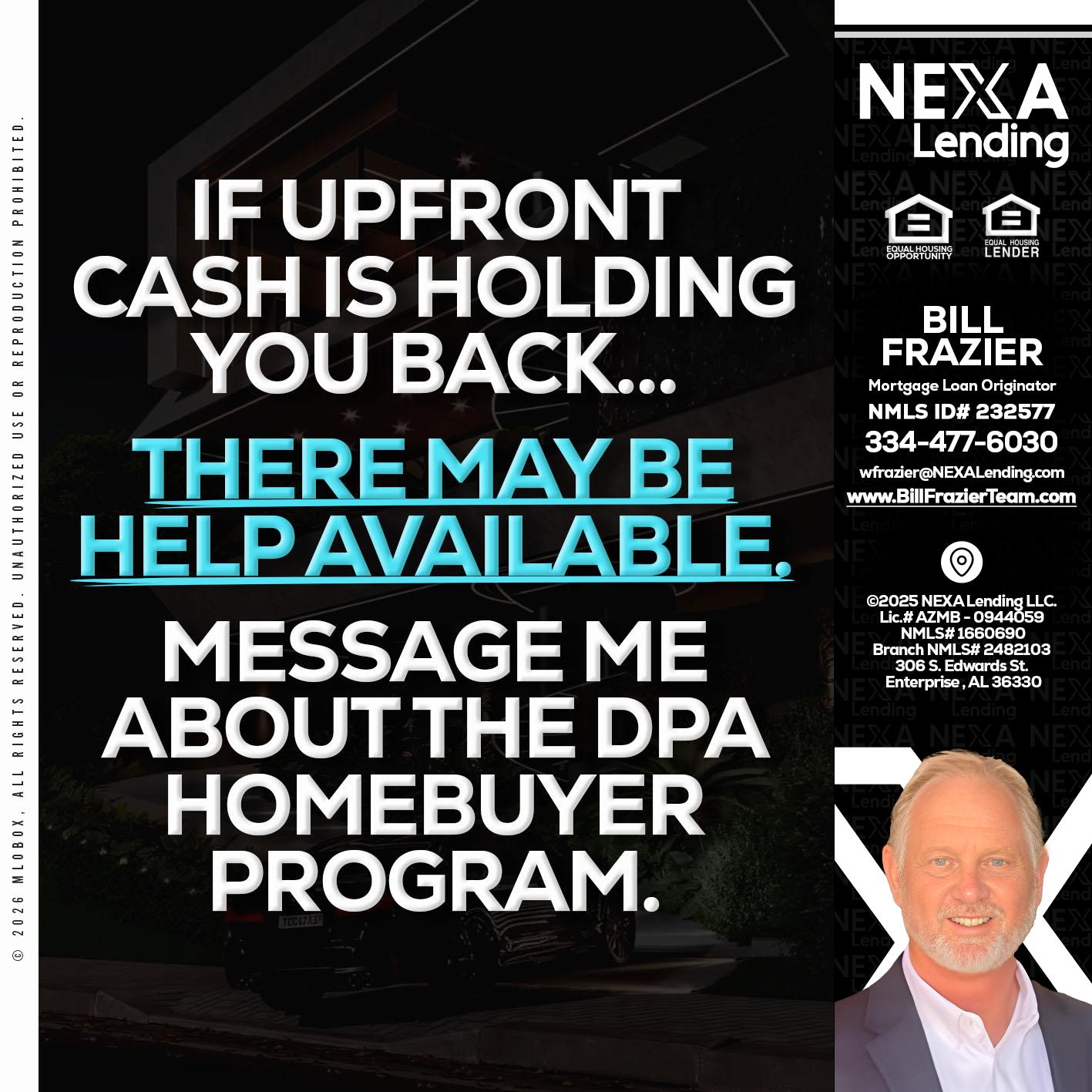 IF UPFRONT - Bill Frazier -Mortgage Loan Originator