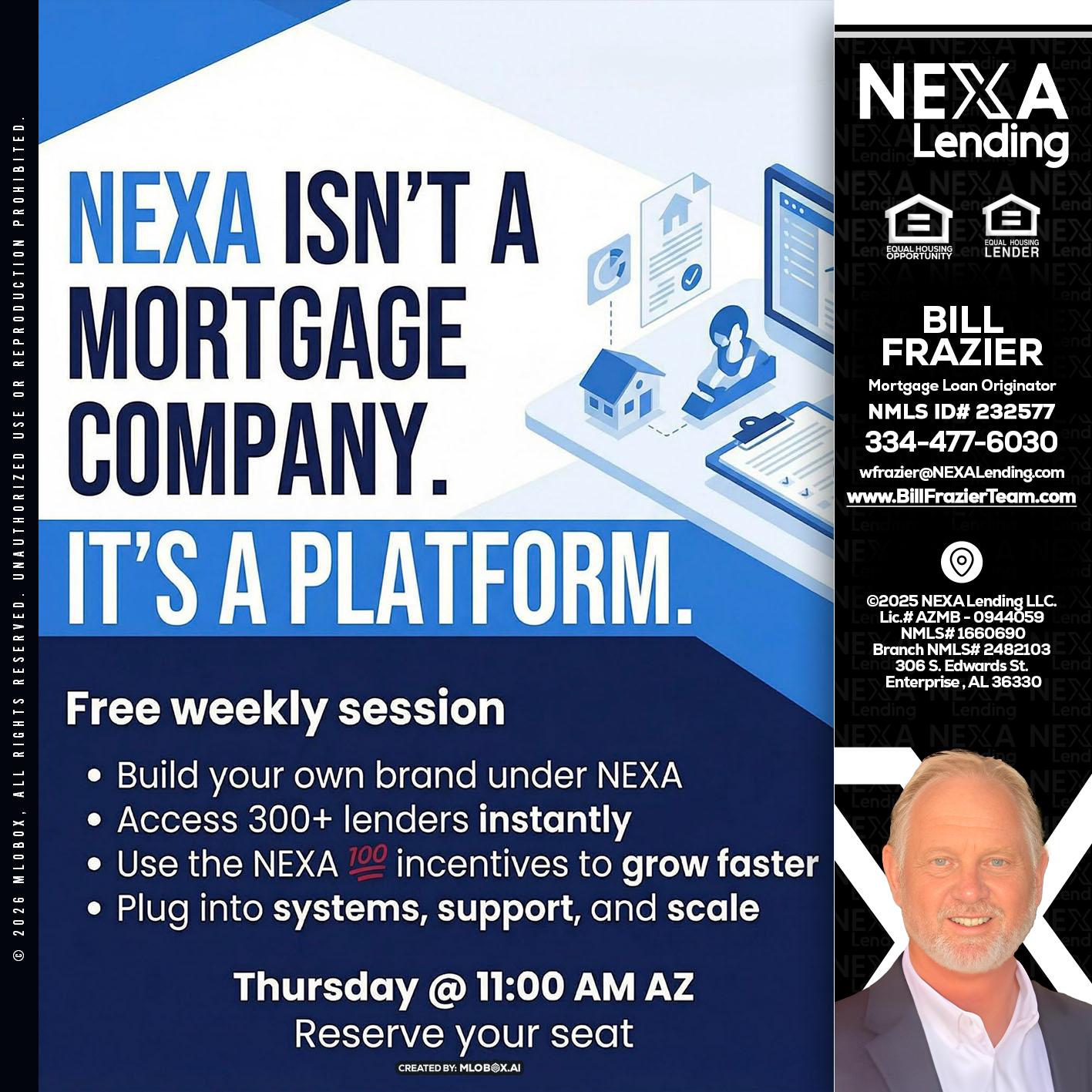 NEXA ISNT - Bill Frazier -Mortgage Loan Originator