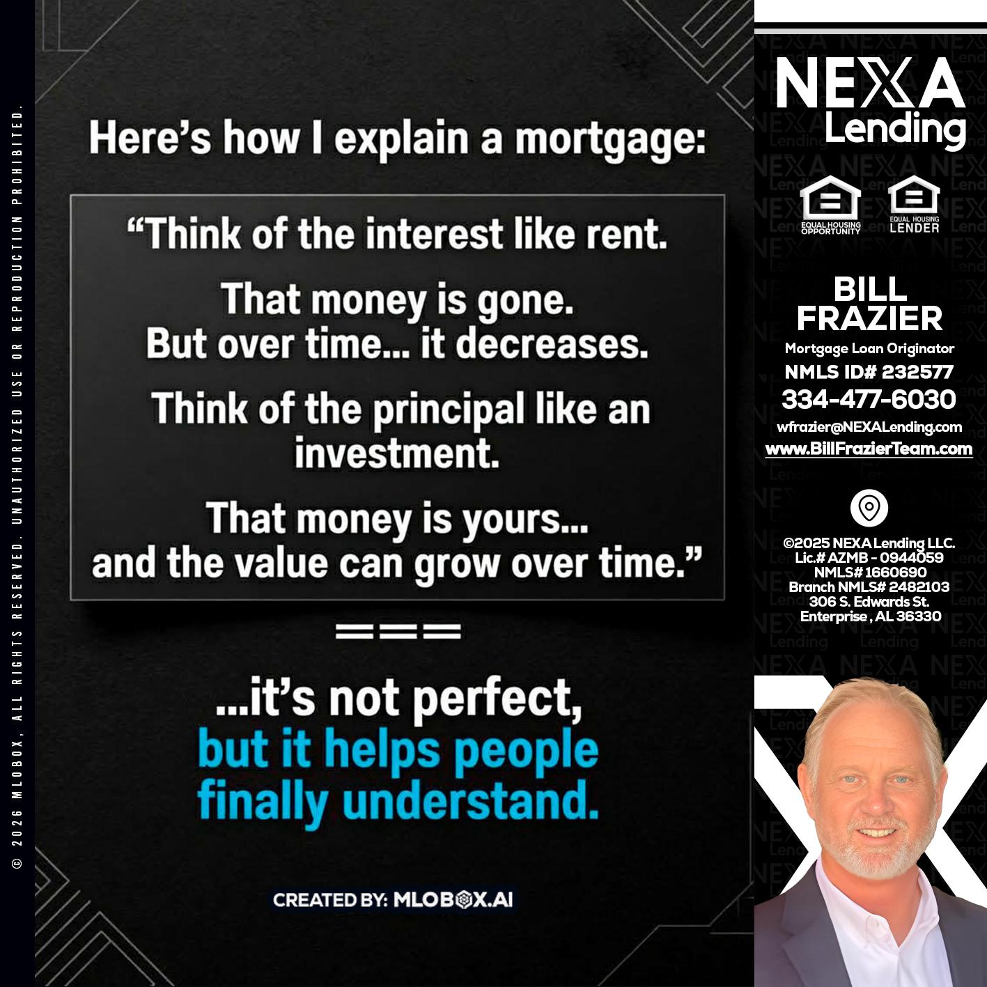 HERES NOW - Bill Frazier -Mortgage Loan Originator