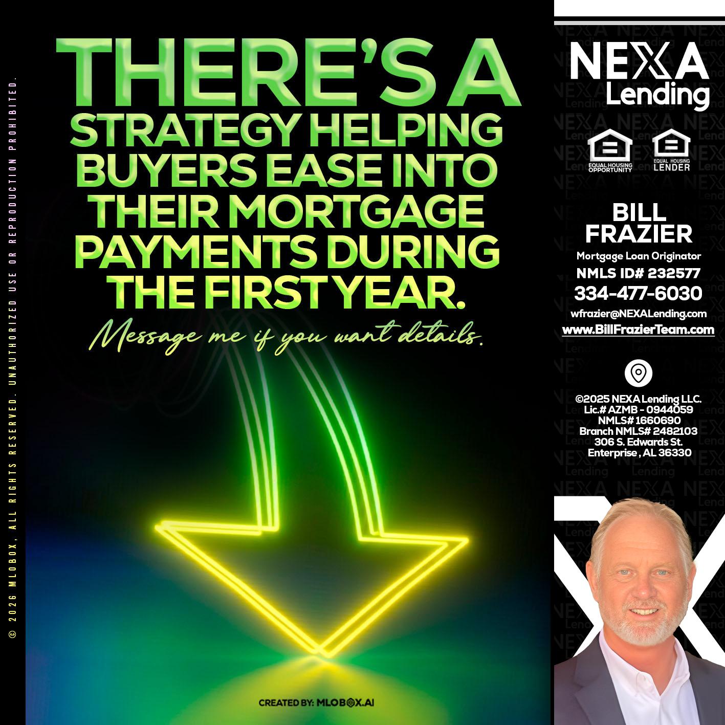 THERES A STATEGY - Bill Frazier -Mortgage Loan Originator