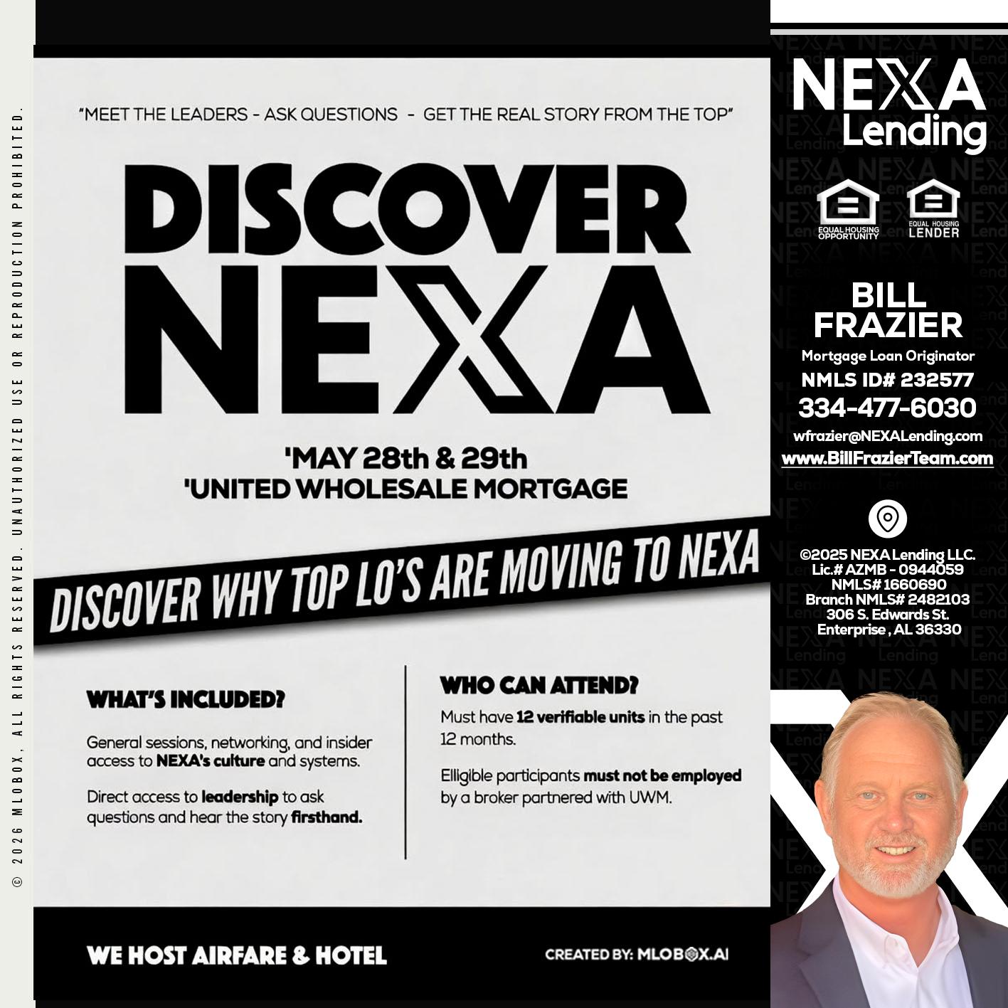 DISCOVER NEXA - Bill Frazier -Mortgage Loan Originator