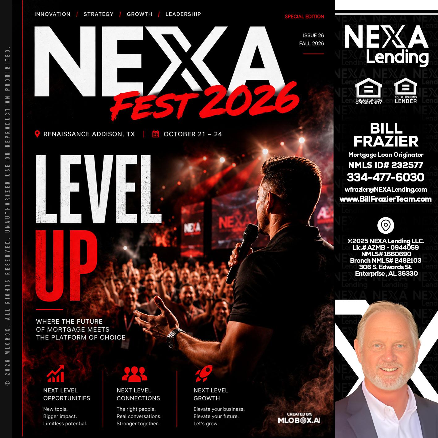 NEXA FEST 2026 - Bill Frazier -Mortgage Loan Originator