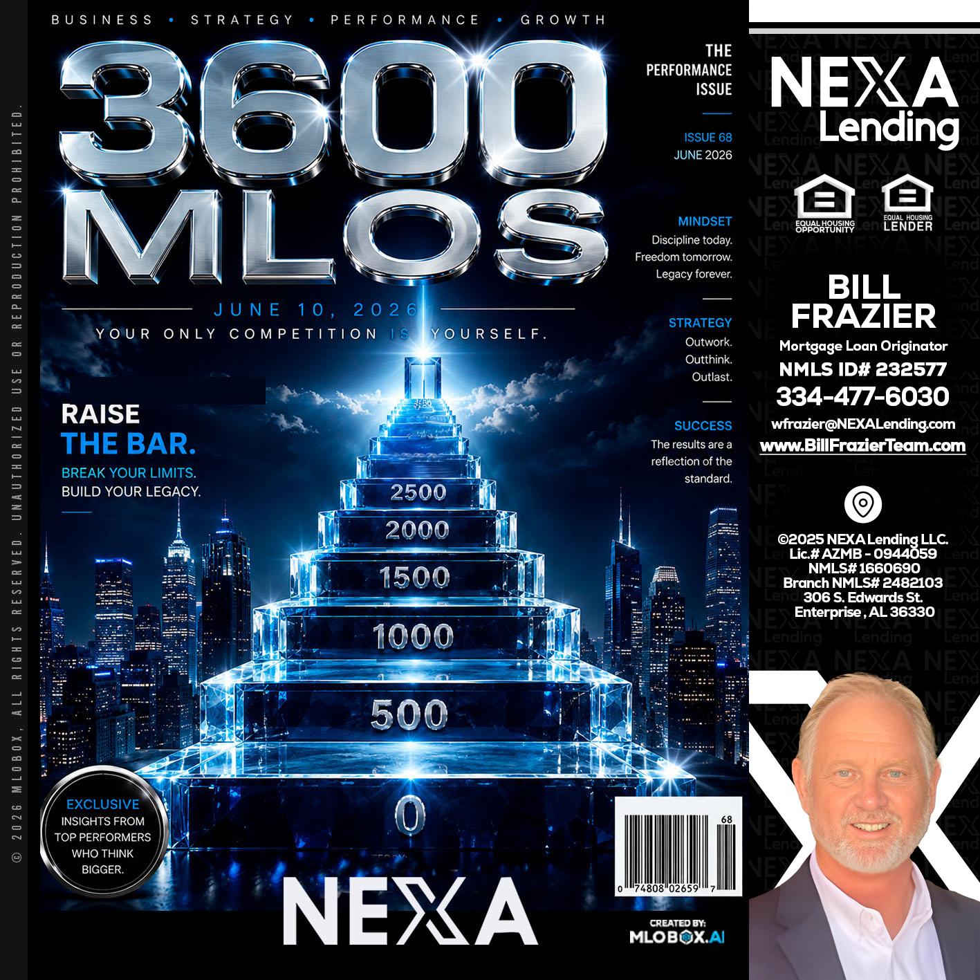 3600 MLOs - Bill Frazier -Mortgage Loan Originator