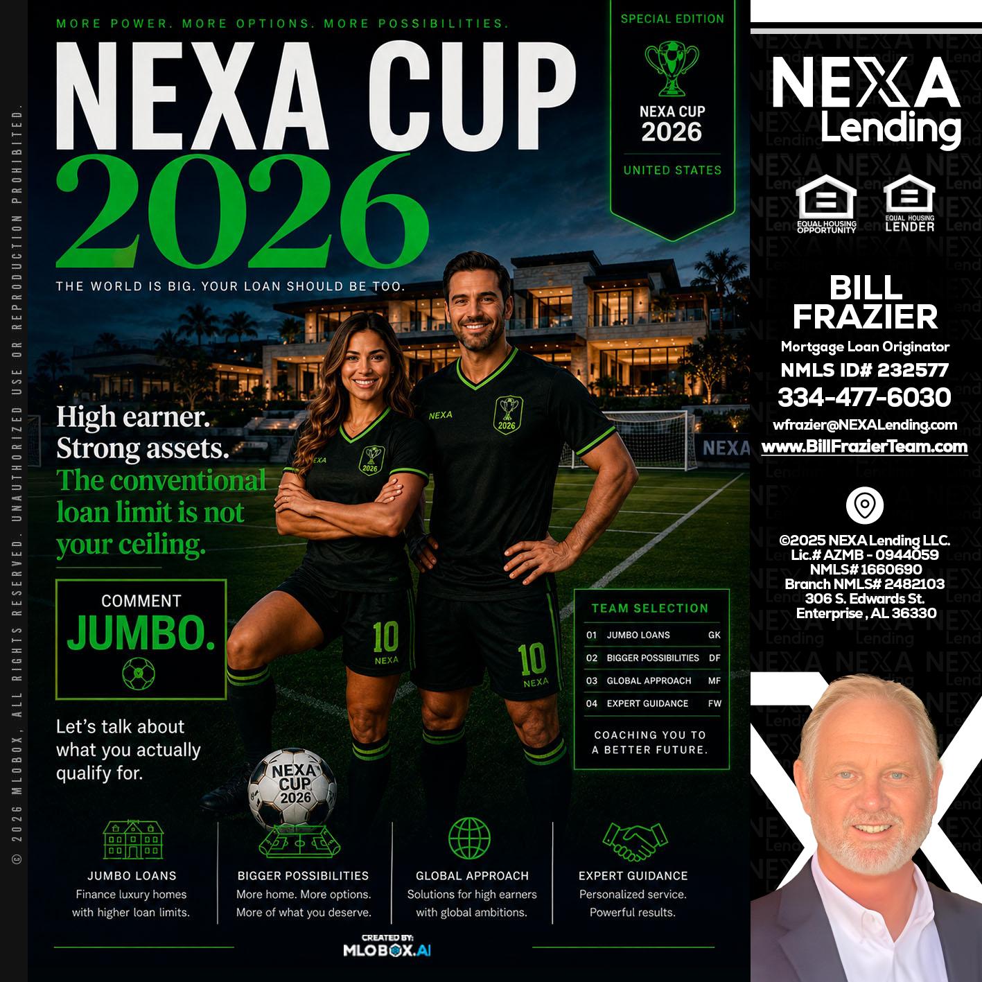 NEXA CUP 2026 - Bill Frazier -Mortgage Loan Originator