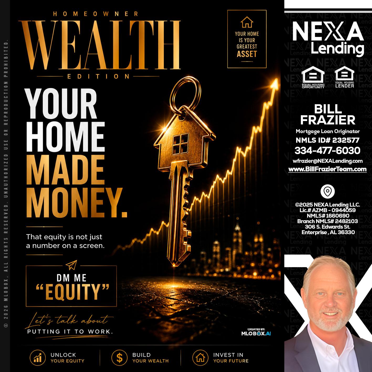 YOUR HOME MADE - Bill Frazier -Mortgage Loan Originator
