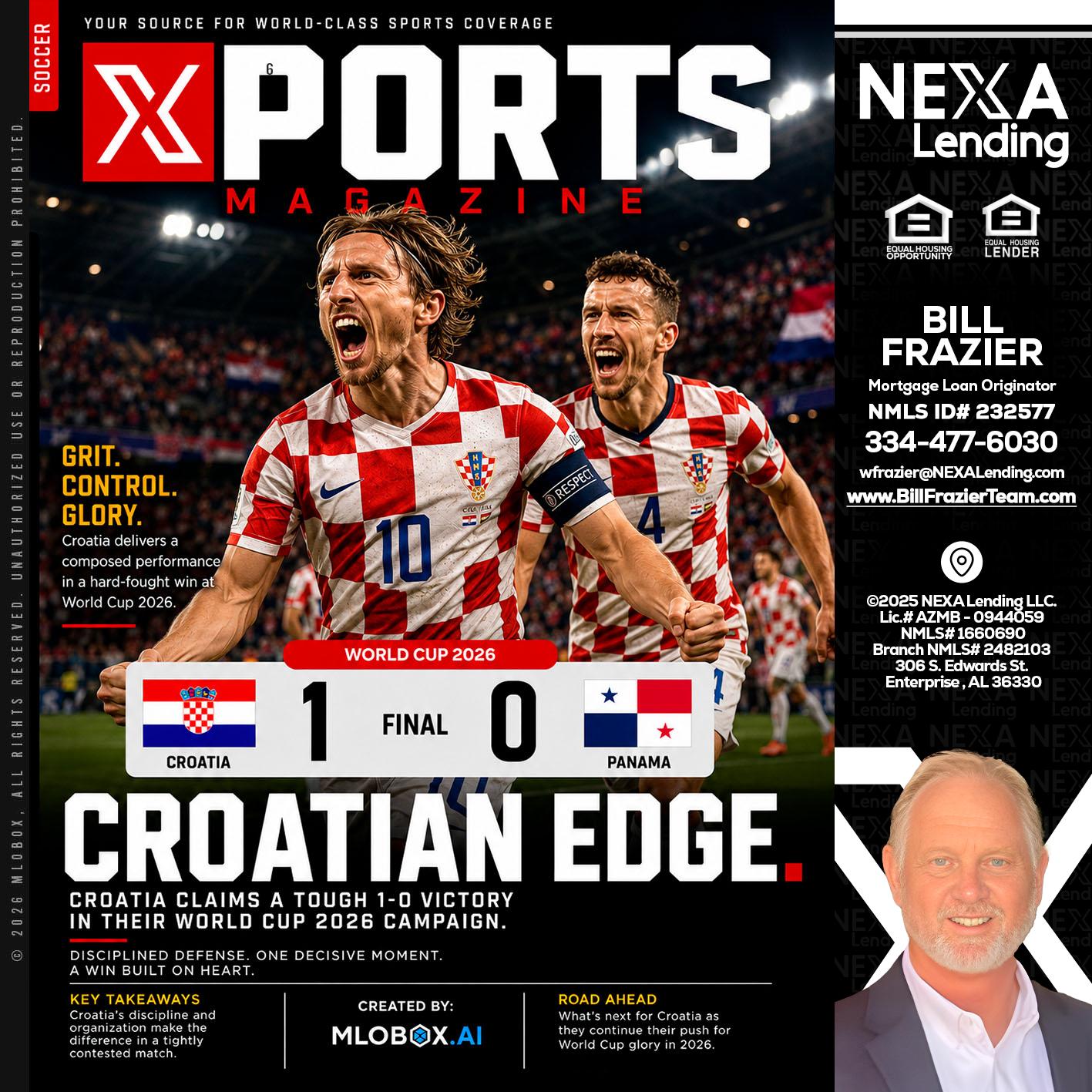 CROATIA 1-0 PANAMA - Bill Frazier -Mortgage Loan Originator