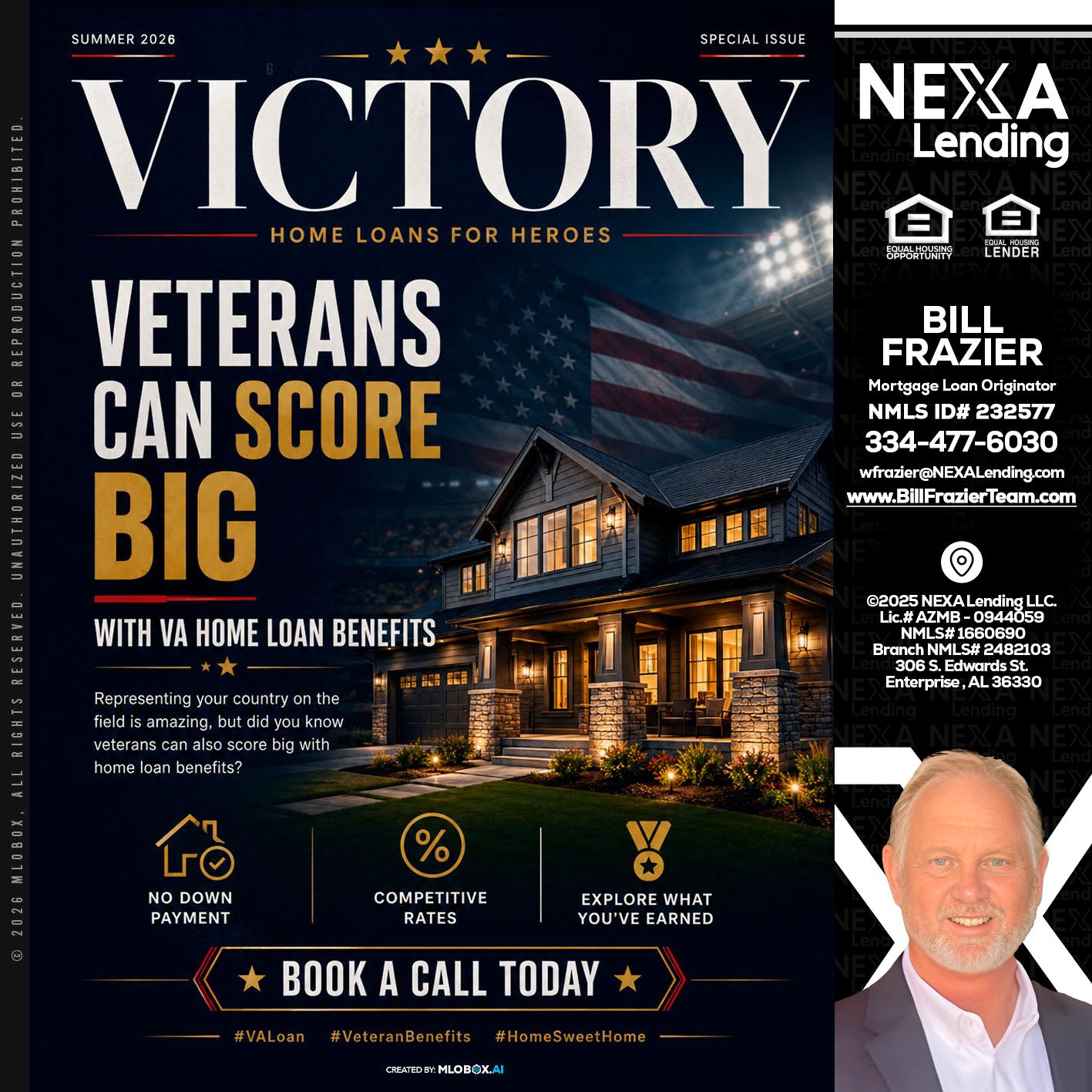 VICTORY - Bill Frazier -Mortgage Loan Originator