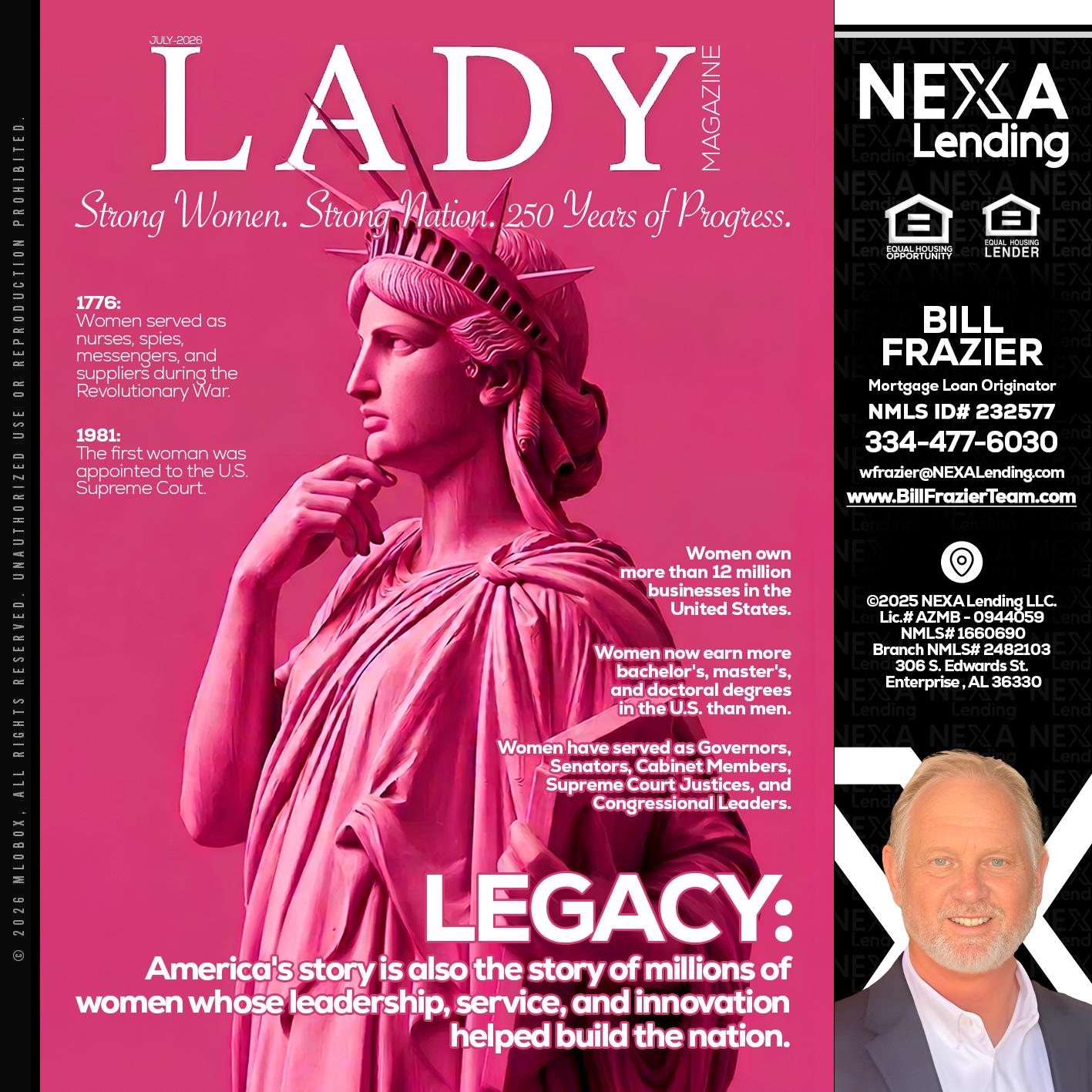 LADY LIBERTY! - Bill Frazier -Mortgage Loan Originator