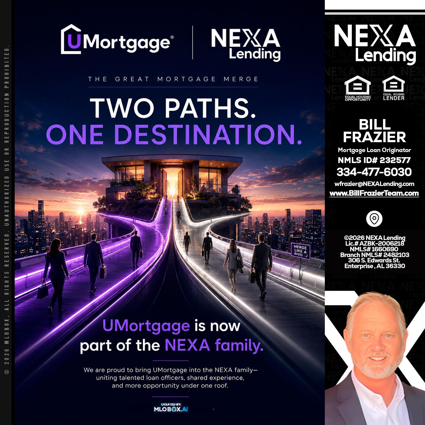 two path - Bill Frazier -Mortgage Loan Originator