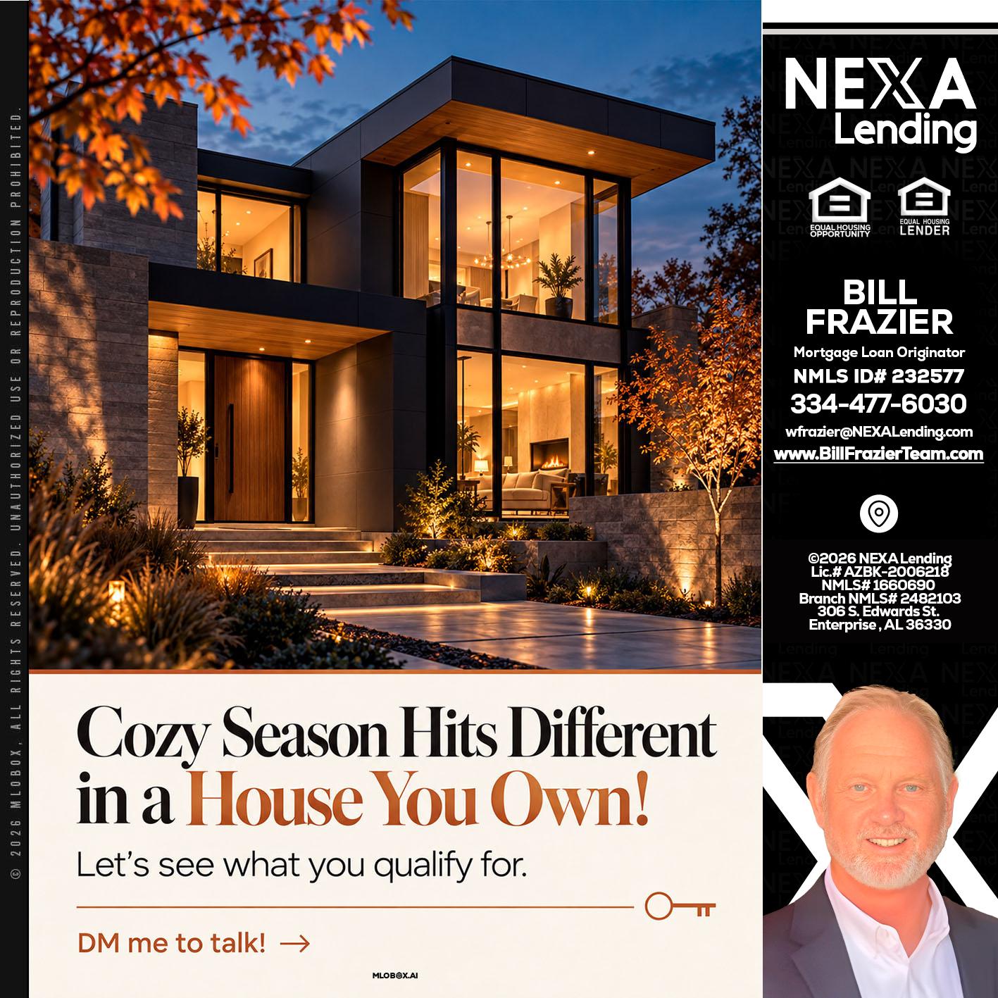 COZY SEASON - Bill Frazier -Mortgage Loan Originator